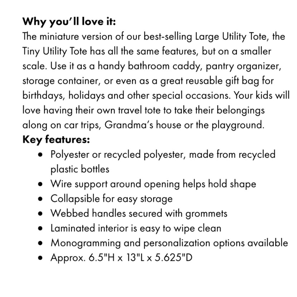 Holiday Cafe Tiny Utility Tote - Picture 2 of 4